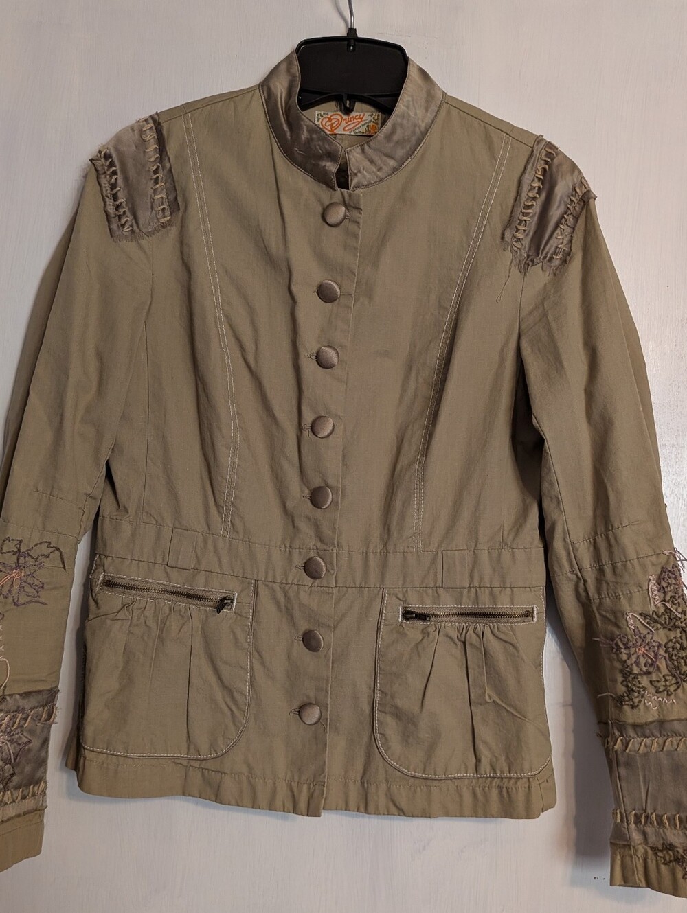 Juniors Princy Military-Inspired Lightweight Utility Jacket